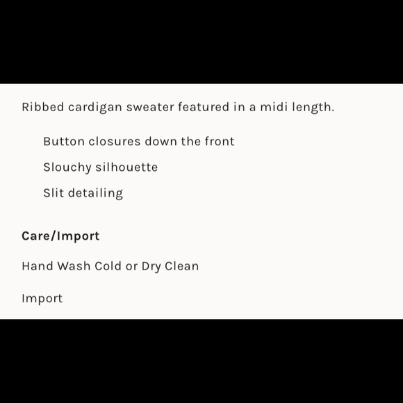 🆕 FREE PEOPLE*SKINNY MINI  CARDIGAN DUSTER - Picture 7 of 9